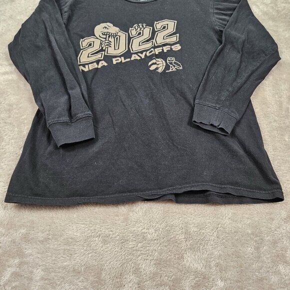 Octobers Very Own OVO Toronto Raptors 2022 NBA Playoffs T-Shirt Men's Sz M Black - Picture 9 of 10